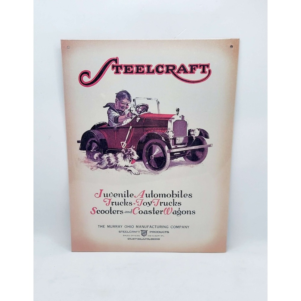 Steelcraft Products - 1926 Steelcraft Catalog Cover Metal Sign